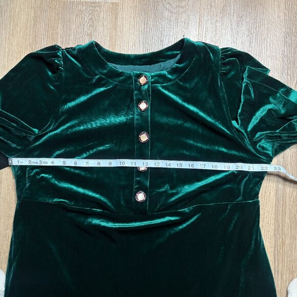 NWT Tuckernuck Velvet Arabella Dress in emerald green size XXL holiday midi - Picture 5 of 8